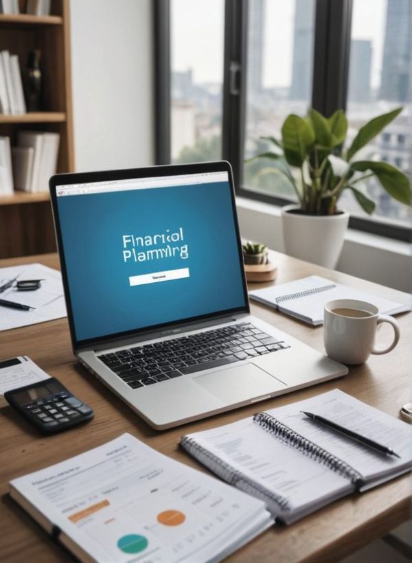 a group of people working on a big table on their laptops, headphones, water bottles